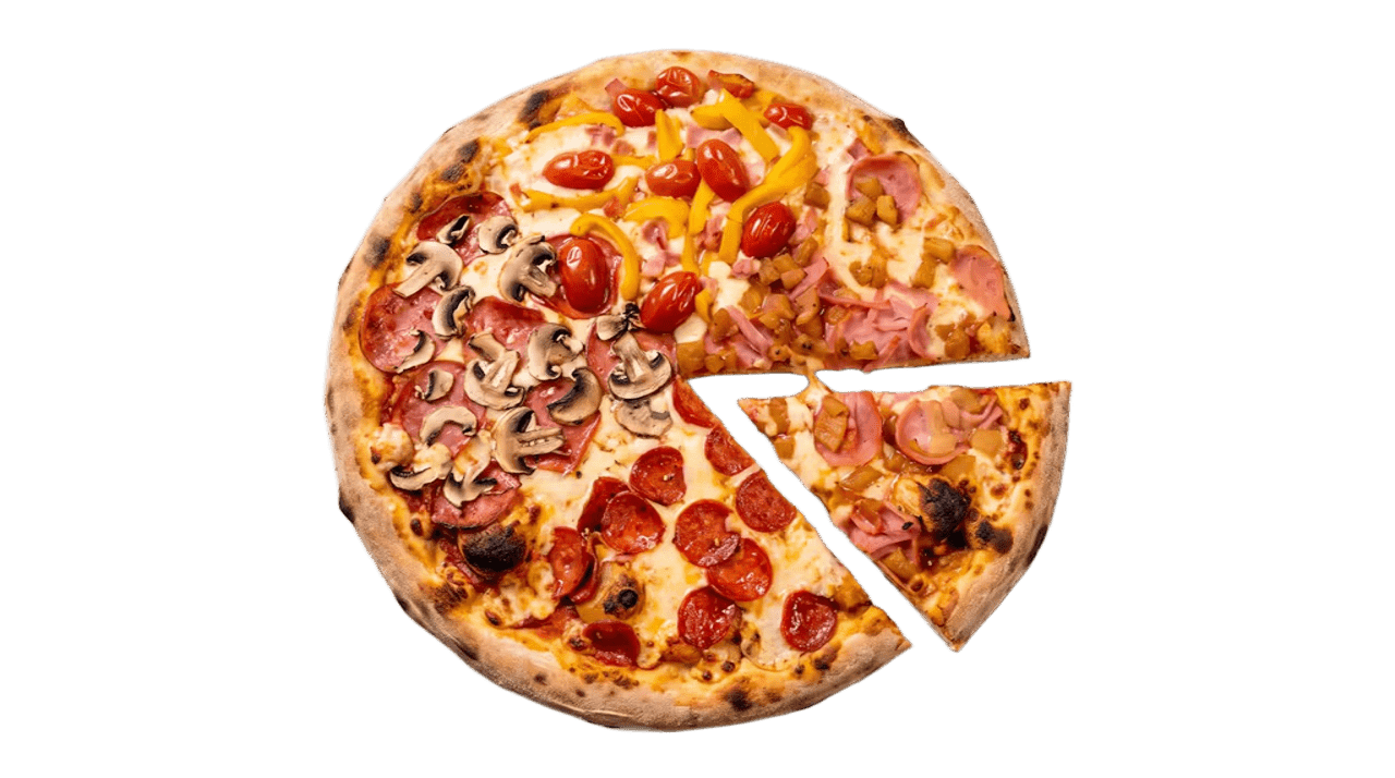 Pizza artesanal de PIZZA PLACE con salsa de tomate y queso